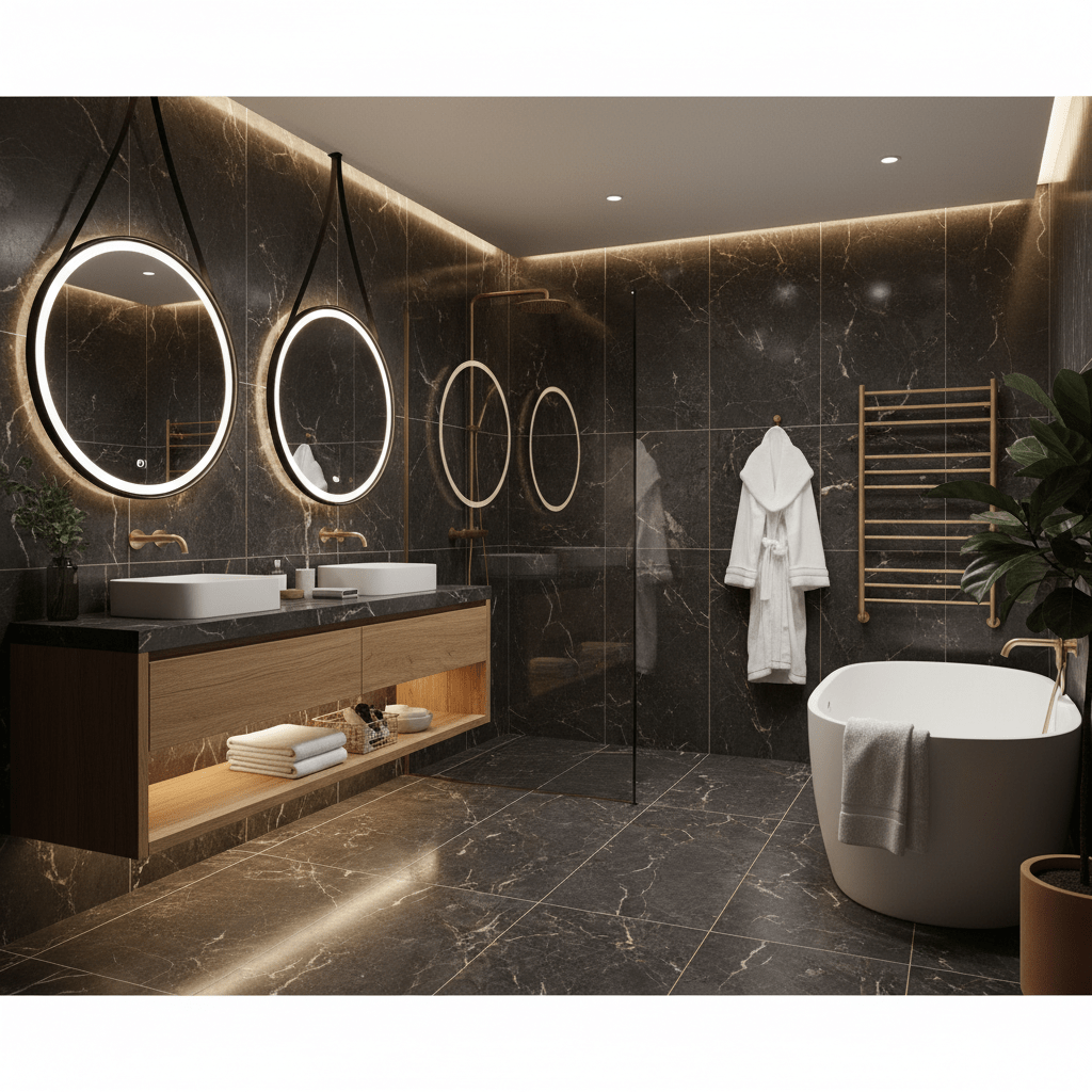 Hotelchique badkamer als badkamertrend voor 2026